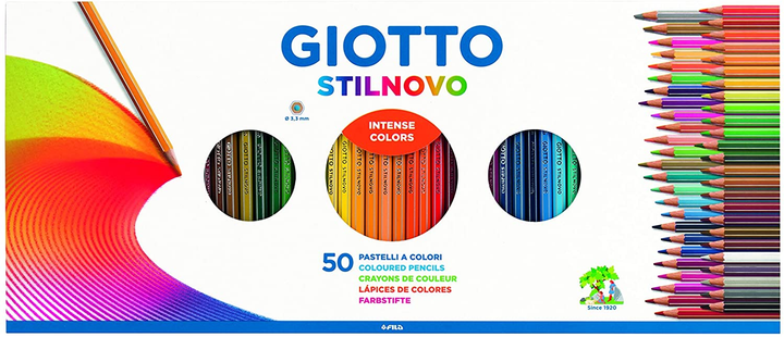 Zestaw kolorowych ołówków Giotto Stilnovo 50 szt (8000825018145) - obraz 1