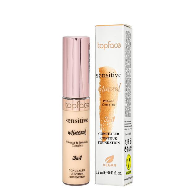 Консилер для лица topfacee Sensitive Mineral 3in1 PT471 № 02 Rose Beige Розово-бежевый - Фото 2 Консилер для лица topfacee Sensitive Mineral 3in1 PT471 № 02 Rose Beige Розово-бежевый - изображение 2