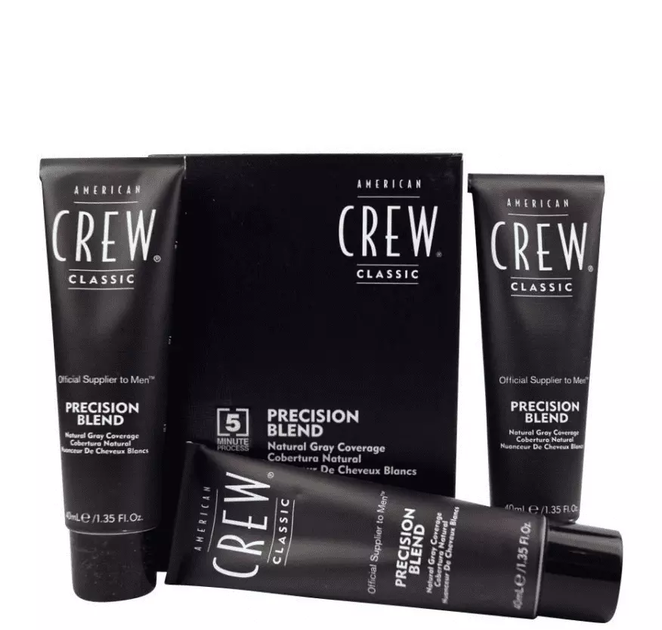 Система маскировки седых волос уровень 5-6 American Crew Precision Blend Medium Ash 3x40 мл - изображение 2