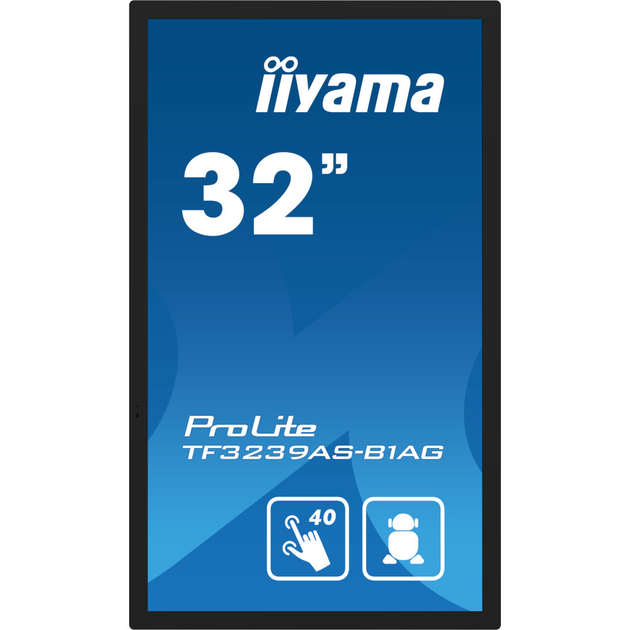 Монитор 31.5 Iiyama TF3239AS-B1AG IPS/сенсорный дисплей/Android Черный - изображение 3