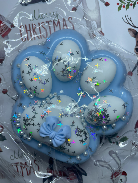 Антистресс-игрушка "Кошачья лапка" 13 см, большая сквиш тянущаяся лапка ...