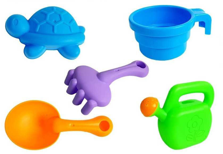 Stolik-piaskownica LEAN Toys Sand and Table 846 z foremkami (5905214973247) - obraz 4