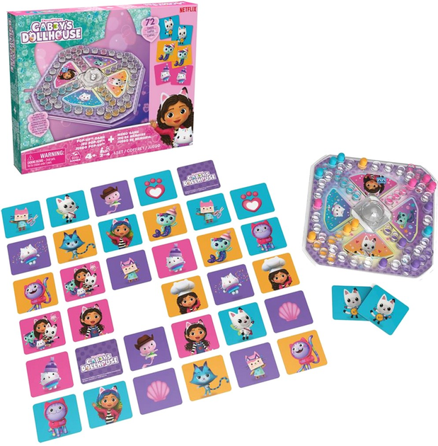 Набір настільних ігор Gabby's Dollhouse Memo And PopUp Game (0778988500859) - зображення 3