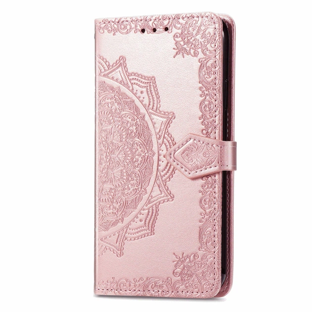 Чехол Vintage для Realme Note 50 / RMX3834 книжка кожа PU с визитницей розовый - изображение 2