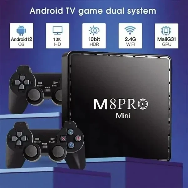 Игровая консоль M8 Рro Android Wireless Ретро приставка на 10000 игр - изображение 4