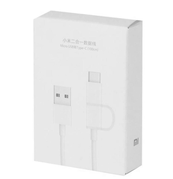 Кабель Xiaomi Combo Data Line USB - Micro-USB/Type-C/1 м (SJX02ZM ...
