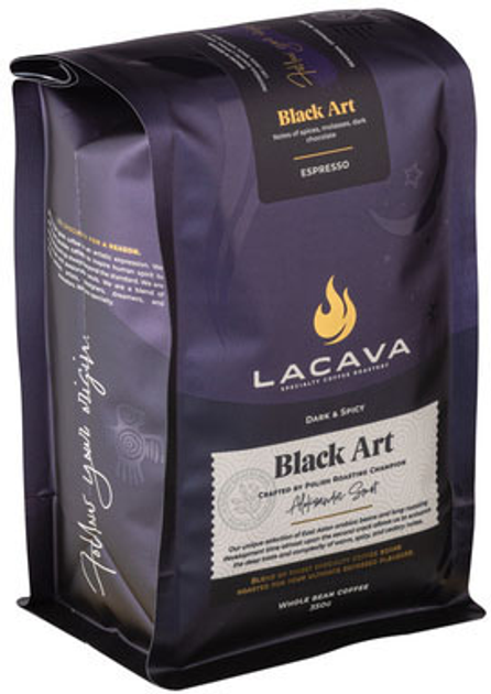 Кава в зернах LaCava Black Art Espresso 350 г (5905215161315) - зображення 2