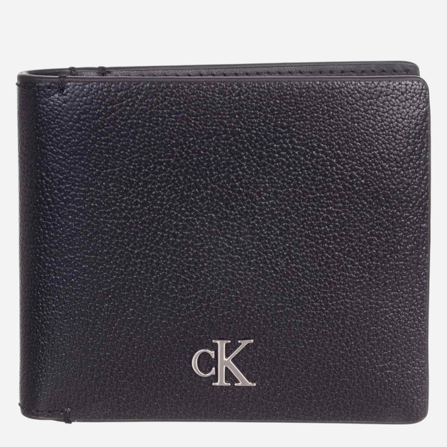 Portfel męski skórzany Calvin Klein Jeans Mono HRDW Bifold W/Coin Wallet Czarny (8720108589826) - obraz 1