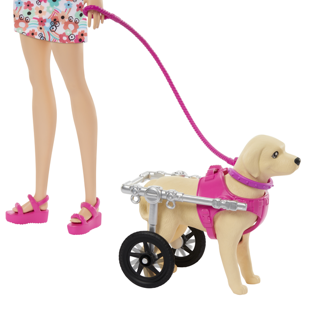Lalka z akcesoriami Mattel Barbie i piesek na wózku 29 cm (0194735192243) - obraz 6