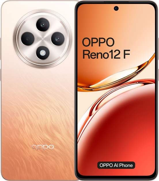 Smartfon OPPO Reno 12 F 4G 8/256GB Amber Orange (6932169350167) - obraz 1