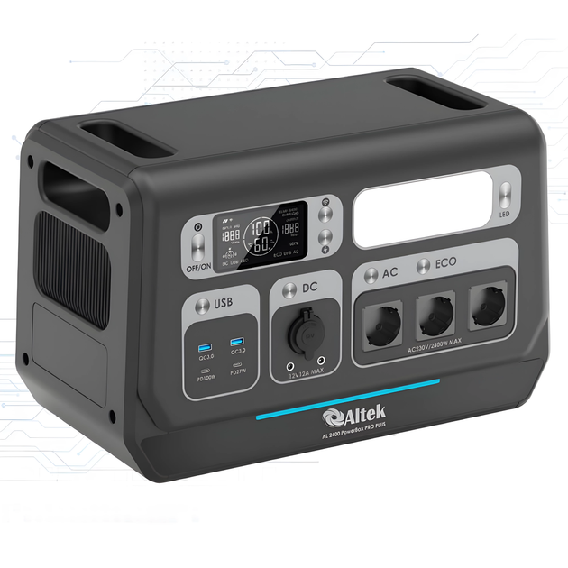 Портативная зарядная станция ALTEK AL 2400 PowerBox PRO PLUS (2048 Вт·ч) - изображение 2