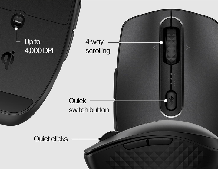 Миша HP 690 Rechargeable Bluetooth Black (7M1D4AA) - зображення 11