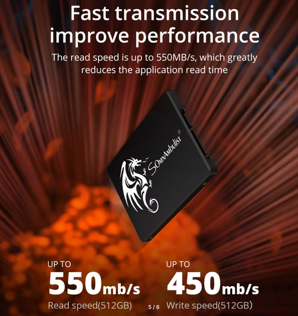 Внутренний твердотельный накопитель SomnAmbulist SSD 64 ГБ – фото ...