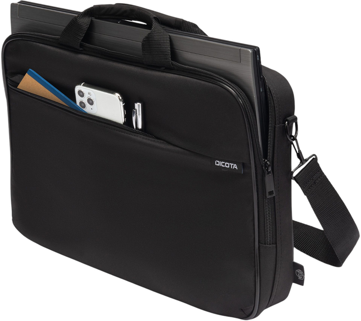 Сумка для ноутбука Dicota Top Traveller ONE 13-14.1" Black (D32093-RPET) - зображення 5