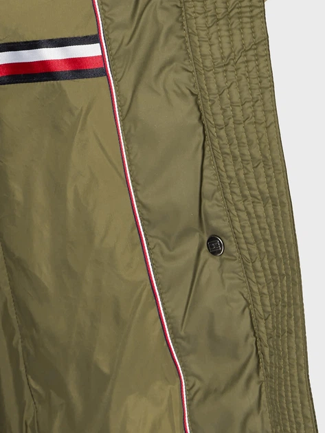 Куртка зимова жіноча Tommy Hilfiger WW0WW37486-RBN M Зелена (8720641868501) - зображення 8