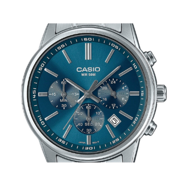 Мужские часы CASIO MTP-E515D-2A1VDF в корпусе из нержавеющей стали ...
