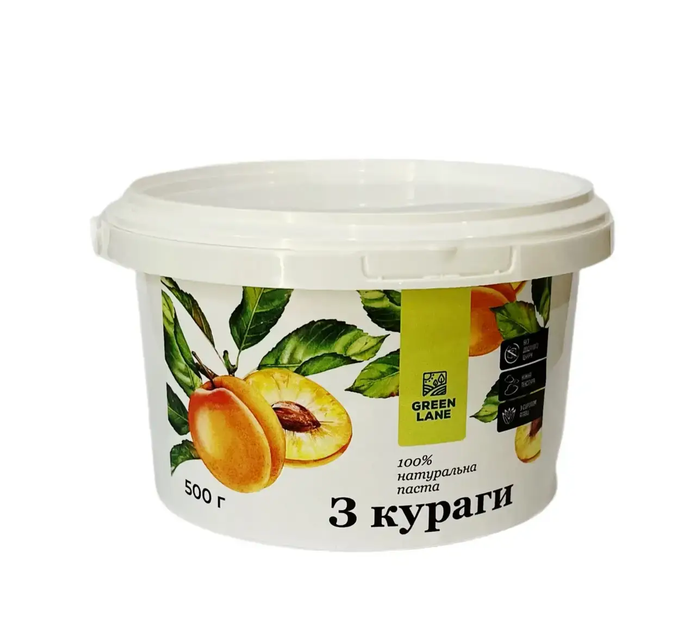 Паста з кураги "Green Lane" 500 г - Фото 1 Паста з кураги "Green Lane" 500 г - изображение 1
