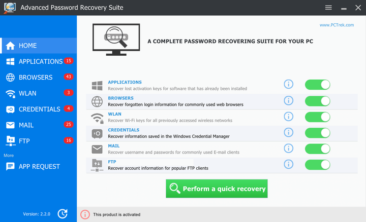 PC Trek Password Recovery Suite, ліцензія на 1 рік, 1 ПК - изображение 3