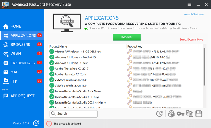 PC Trek Password Recovery Suite, ліцензія на 1 рік, 1 ПК - изображение 4