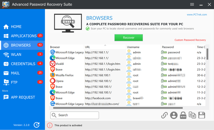 PC Trek Password Recovery Suite, ліцензія на 1 рік, 1 ПК - изображение 5