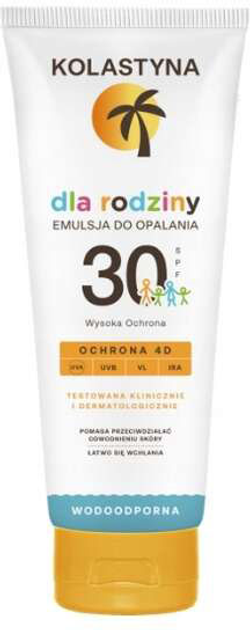 Emulsja do opalania Kolastyna dla rodziny Spf 30 250 ml (5900536355337) - obraz 1