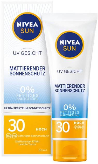 Крем сонцезахисний для обличчя Nivea Sun Spf 30 50 мл (4005900691910) - зображення 1