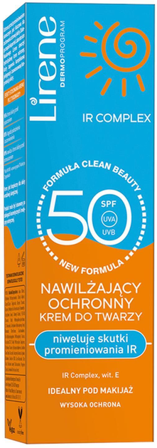 Krem przeciwsłoneczny do twarzy Lirene nawilżający Spf 50 40 ml (5900717110502) - obraz 3
