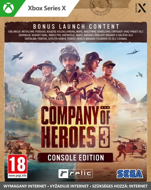 Gra XSX Company of Heroes 3 Steelbook Edition (Blu-ray płyta) (5055277049776) - obraz 1