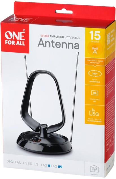 Antena pokojowa One For All SV 9143 (8716184073441) - obraz 3
