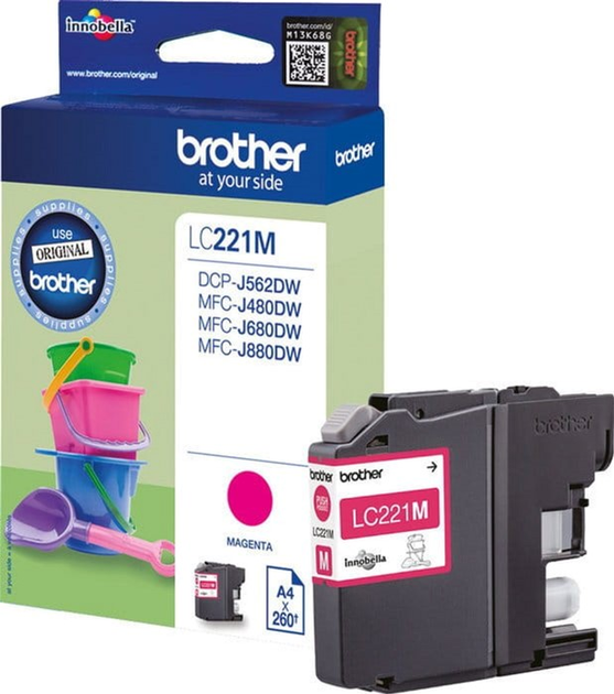 Картридж Brother LC221M Magenta (4977766747332) - зображення 1