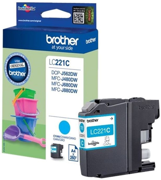 Картридж Brother LC221C Cyan (4977766747325) - зображення 2