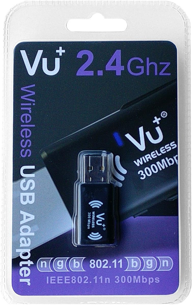 Бездротовий USB-адаптер VU+ 300 Mbps WPS Setup (4260165817103) - зображення 2