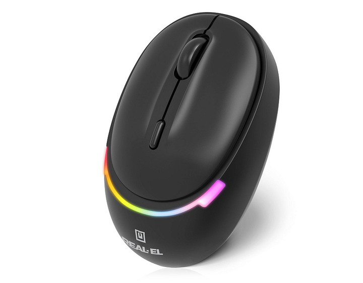 Мышка REAL-EL RM-440W (беспроводная Bluetooth/2.4 ГГц, с аккумулятором и подсветкой) - изображение 2
