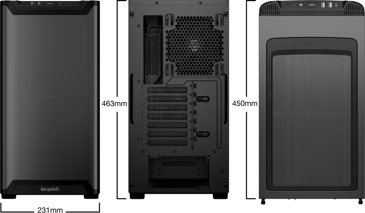 Корпус be quiet! Pure Base 501 Airflow Window Black (BGW74) - изображение 4