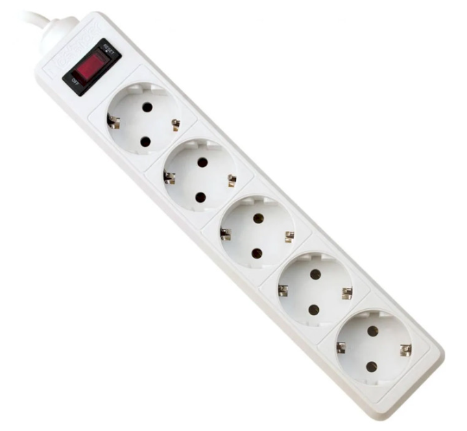 Мережевий фільтр Power filtr Defender ES 5 розеток 5м White (994830) - Фото 1 Мережевий фільтр Power filtr Defender ES 5 розеток 5м White (994830) - зображення 1