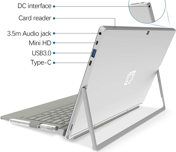Ноутбук 12" Jumper EZPad Intel Core i7 RAM 8GB SSD 256GB Windows 11 (UKR) Б/В - изображение 4