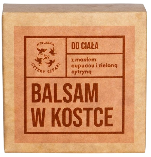 Balsam do ciała Mydlarnia Cztery Szpaki w kostce 55 g (5903641982061) - obraz 1