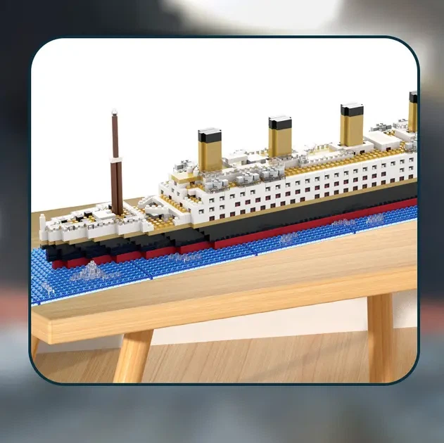 Конструктор корабель Titanic (1878 деталей) - Фото 5 Конструктор корабель Titanic (1878 деталей) - зображення 5