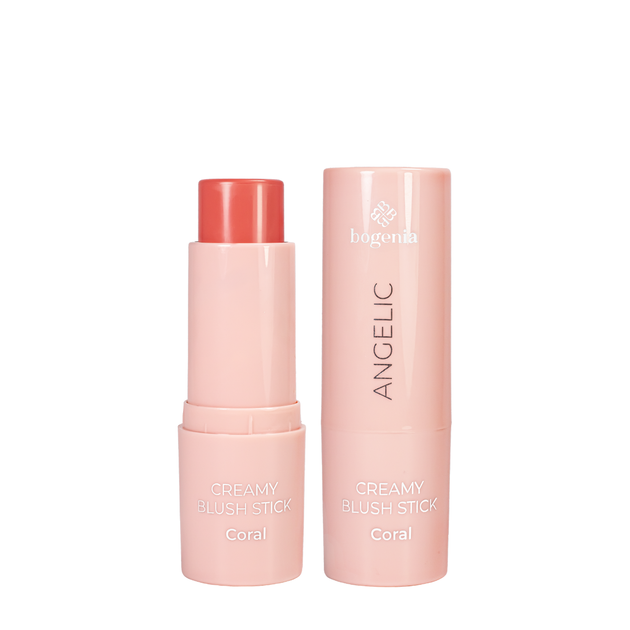 Румяна для лица кремовые Bogenia Angelic Creamy Blush Stick стик BG632, 006 Coral - изображение 2