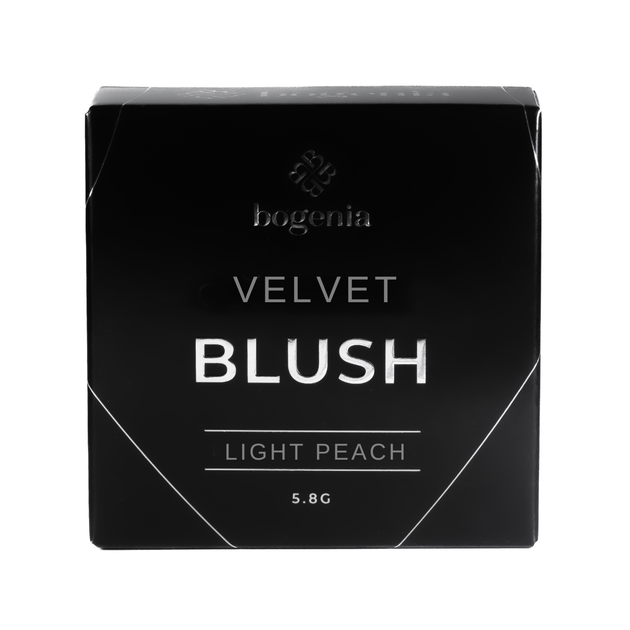Румяна для лица Bogenia Blush компактные № 003 Velvet Light Peach - изображение 5