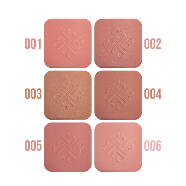Румяна для лица Bogenia Angelic Blush компактные BG631, 003 Beige - изображение 6