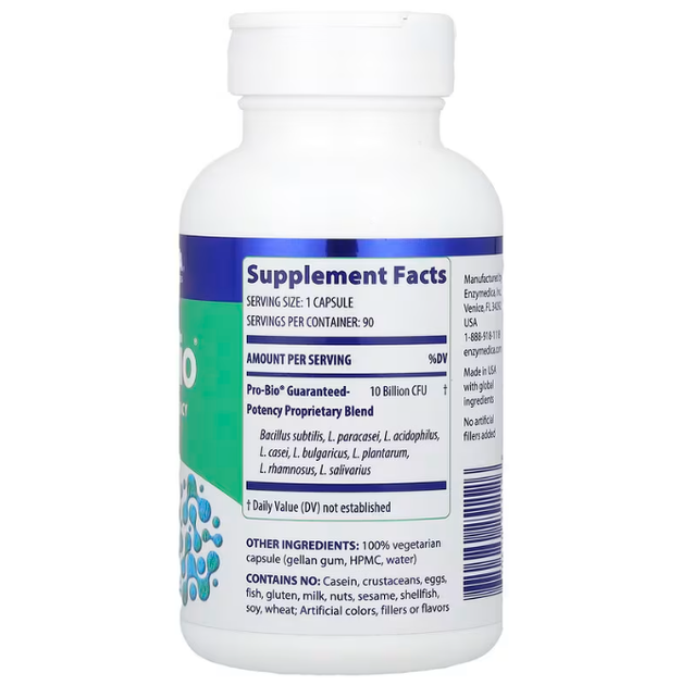 Пробіотик Enzymedica Guaranteed Potency Probiotic, 90 капсул (ENZ-25112) - изображение 2