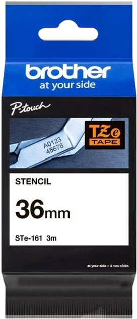 Taśma etykietowa Brother STE161 36 mm x 3 m White/Black (TZEPR935) - obraz 1