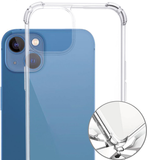 Панель 4smarts Hybrid Case Ibiza для Apple iPhone 13 Transparent (4250774956492) - зображення 1