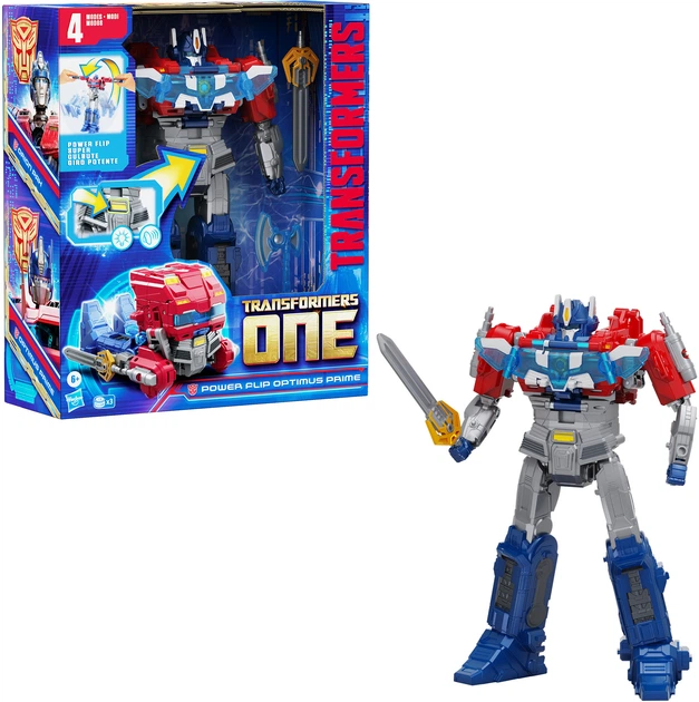 Іграшка-трансформер Hasbro Power Flip Optimus Prime 20 см F9209 (5010996265593) - зображення 3