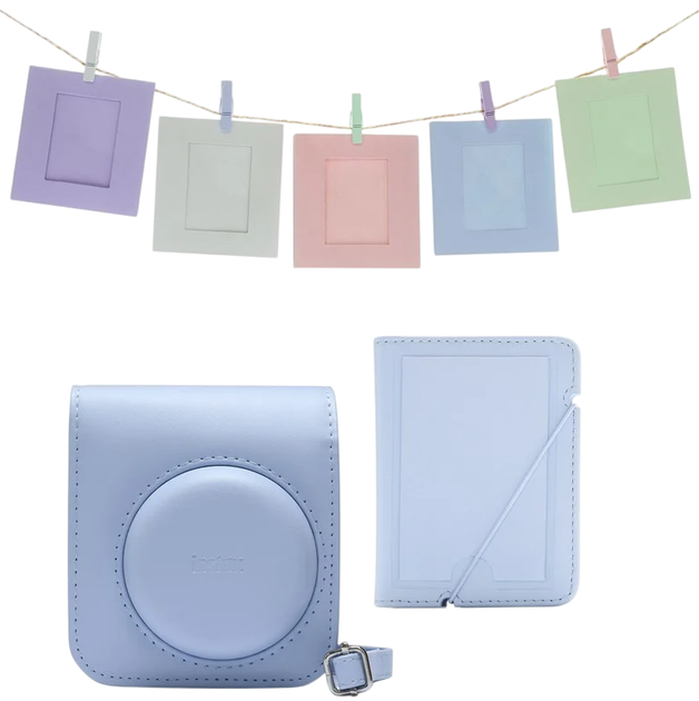 Комплект аксесуарів для камери Fujifilm Instax Mini 12 Accessory Kit Pastel Blue (8720094752099) - зображення 1