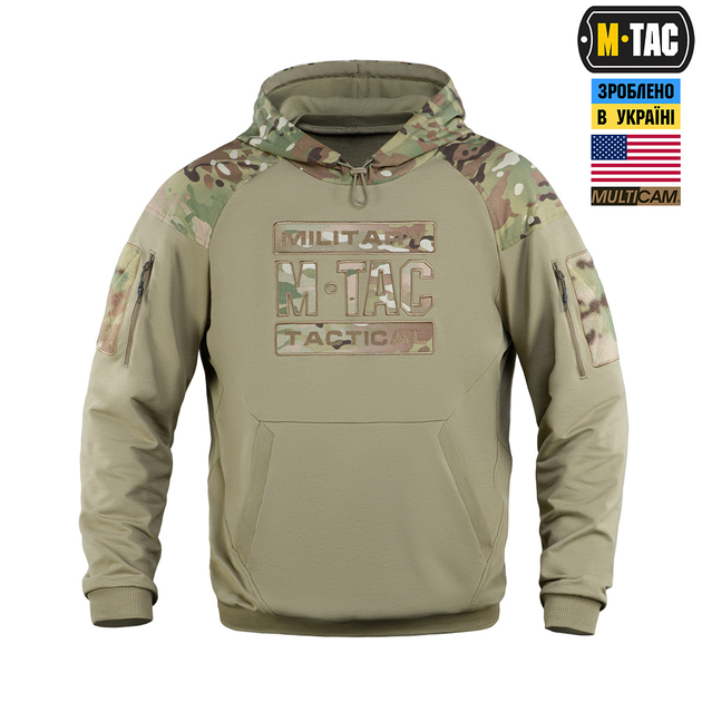 Кофта M-Tac Hoodie Combat Multicam/Tan 2XL - изображение 2