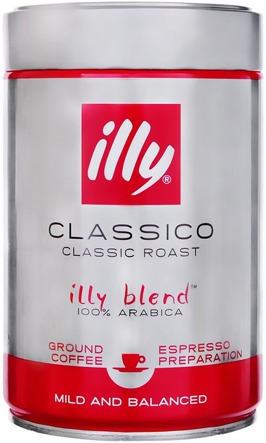 Акція на Кава мелена illy Classico 100% Arabica 250 г від Rozetka