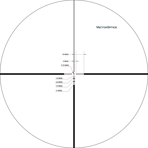 Прицел оптический Vector Optics Continental 2-12x50 (30 мм) illum. SFP - изображение 2