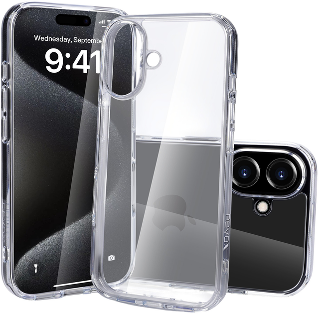 Etui plecki Nevox StyleShell SHOCKFlex do Apple iPhone 16 Plus Transparent (4250686413755) - obraz 3